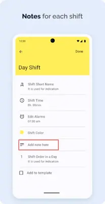 Shift Schedule(Roster) & Alarm android App screenshot 6