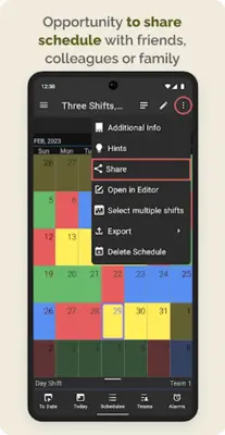 Shift Schedule(Roster) & Alarm android App screenshot 7